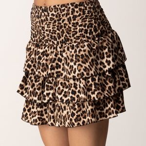 Mlle Gabrielle Vibrant Animal Print Skirt